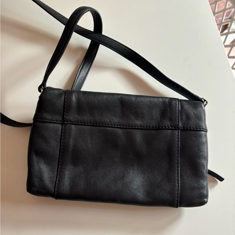 Kate Spade New York Black Leather Fremont Place Julian Crossbody Bag